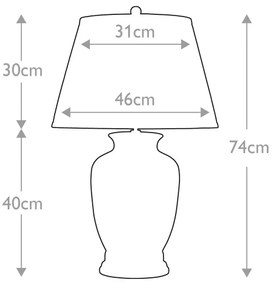 Elstead - Stolná lampa MORRIS 1xE27/60W/230V