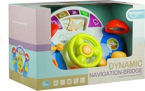 LEAN Toys Interaktívny volant pre deti s panelom zvukov