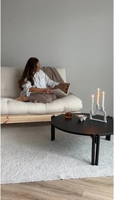 Čierny okrúhly konferenčný stolík z borovicového dreva ø 80 cm Sticks – Karup Design