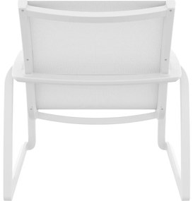 PACIFIC LOUNGE záhradné kreslo s podrúčkami white