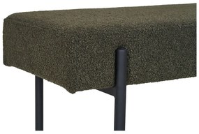 Tmavozelená lavica z textílie buklé Swindon – House Nordic