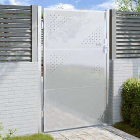 Záhradná brána 100x150 cm, nehrdzavejúca oceľ 376489