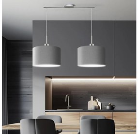 Eglo - LED  Luster na lanku TUNJA 2xE27/60W/230V šedá EG32519F