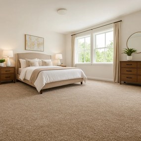 ITC, Metrážny koberec Sweet 92 hnedý, na mieru, šíře 4m, hnedá, filc, obývacia izba