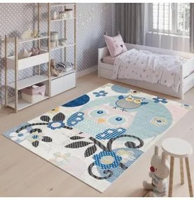 Detský koberec so sovičkami