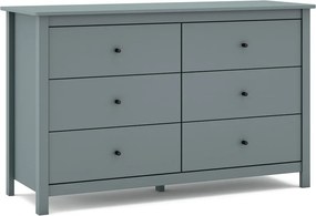 Komoda sivozelená z borovicového dreva 130x80x45 cm Misti – Marckeric