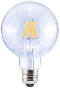 SEGULA Globe LED G95 E27 6,5 W stmievateľná číra