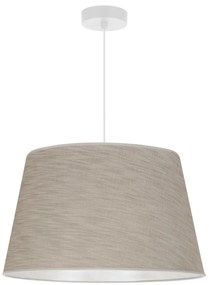 Závesné svietidlo Len, 1x béžové textilné tienidlo, (fi 44 cm), w