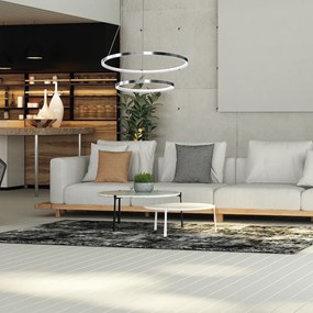 Závesné LED svietidlo Hoop, 2x LED 51w, 4000k, ch