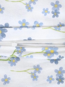 Predĺžené flanelové obliečky - Nezábudky