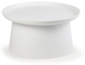Plastový kávový stolík FUNGO priemer 700 mm, okrový