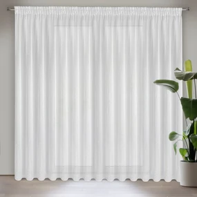 ZÁCLONA NA PÁSKE SIBEL 400X250 CM BIELA