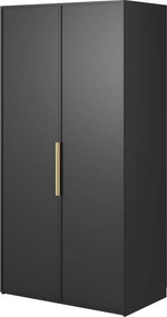 Šatníková skriňa Forry IV (čierna)