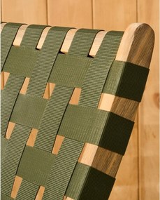 Zelené drevené záhradné kreslo Chabeli – Kave Home