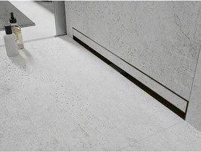 Mexen Flat Wall, sprchový žľab na stenu 2v1, 50 cm, zlatá lesklá, 1530050