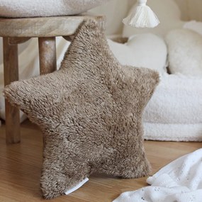 Mini Boho vankúš hviezda čokoládový 38 cm