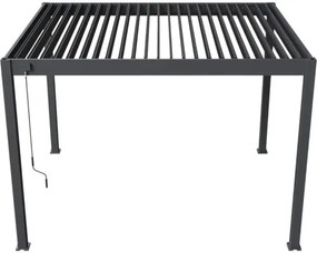 Pergola bioklimatická Rojaplast Intro Neo 360 x 300 x 255 cm voľne stojaca antracit