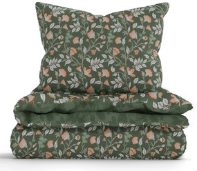 Francúzske bavlnené obliečky Renforcé – Rebeka zelená