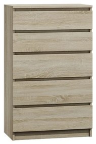Komoda 5 zásuviek Malva Dub Sonoma