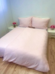 Mušelínové obliečky pudrovo ružové 140x200cm+90x70cm TiaHome