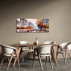 Obraz - Život v meste (120x50 cm)