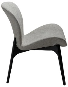 Sivé kreslo z textílie buklé Paragon – DAN-FORM Denmark
