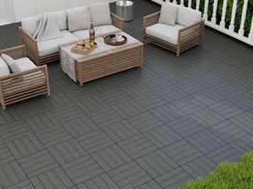 WPC dlaždica LEGI BASE 30 x 30 cm, čierna