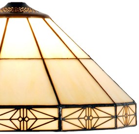 Vitráž tiffany tienidlo CREAM Ø32*19