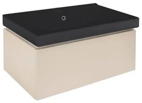 Kúpeľňová skrinka s umývadlom SAT Feel 80x30x46 cm mat SATFEEL80BEU1MB, 1 ks