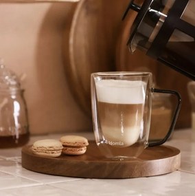 Sada dvoch hrnčekov CEMBRA s dvojitým dnom, sivé ALL 992487 250 ml (2 ks)