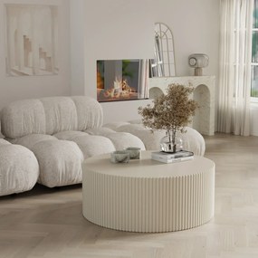 Konferenčný stolík Ermanno 90 cm sivý/béžový