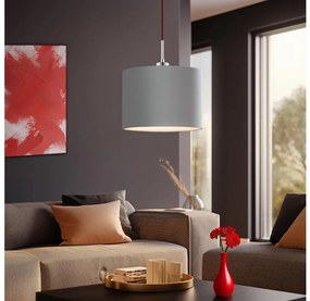 Eglo - LED Luster na lanku TUNJA 1xE27/60W/230V šedá