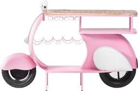 furniture-nabytek.cz - Lakovaný barový pult Scooter Nova Pink z kovu, ružová – 160×50×87 cm