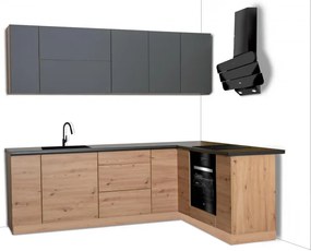 Rohová kuchynská linka Langen 240x180cm