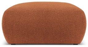 Hnedý taburet z textílie bouclé Molino – Micadoni Home