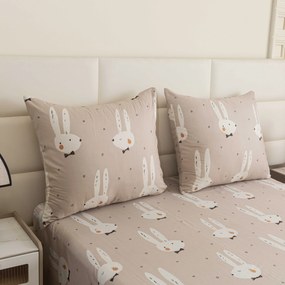 Obliečky z mikrovlákna WHITE RABBIT, béžové Rozmer obliečky: 70 x 90 cm | 140 x 200 cm