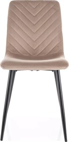 SI Daren Velvet stolička tmavá béžová