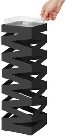 Kovový stojan na dáždniky Loft Black, 49x15,5 cm