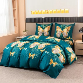 Obliečky z mikrovlákna ZAFIRA modré Rozmer obliečky: 70 x 80 cm | 140 x 200 cm