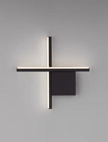 Dizajnové nástenné svietidlo Cross 30 čierna