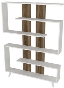 Knižnica Rain White Walnut