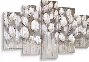 Obraz - Štruktúrované tulipány (150x105 cm)