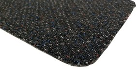 Timzo, Koberec metráž New Techno 3528 antracit, na mieru, šíře 4m,5m, čierna, ab (mriežka), chodba / predsieň