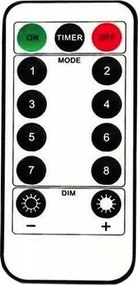 Vianočná svietiaca reťaz - hviezdy - 92 LED RGB - 250x110 cm s diaľkovým ovládaním