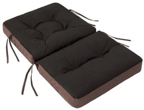 Vankúš na záhradnú hojdačku VENUS 50 cm tmavohnedý, ekolen