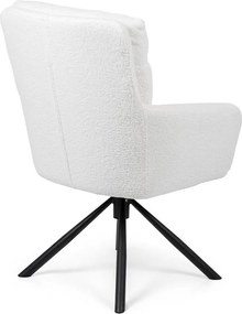 Set - 2 ks Otočná jedálenská stolička AVENBERG TESSA, biela