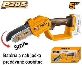 Reťazová píla INGCO SUPER MINI CGSLI2058 – 20V P20S | Mini AKU píla bez batérie