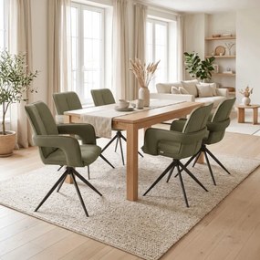 Jedálenská stolička otočná 180° DCH-F1146 GRN2 zelená