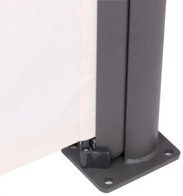 Bočná markíza Lovington - 180 x 350 cm, hliník - Krémová