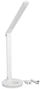 Stolná lampa Platinet 12 W, RGB osvetlenie + USB, biela